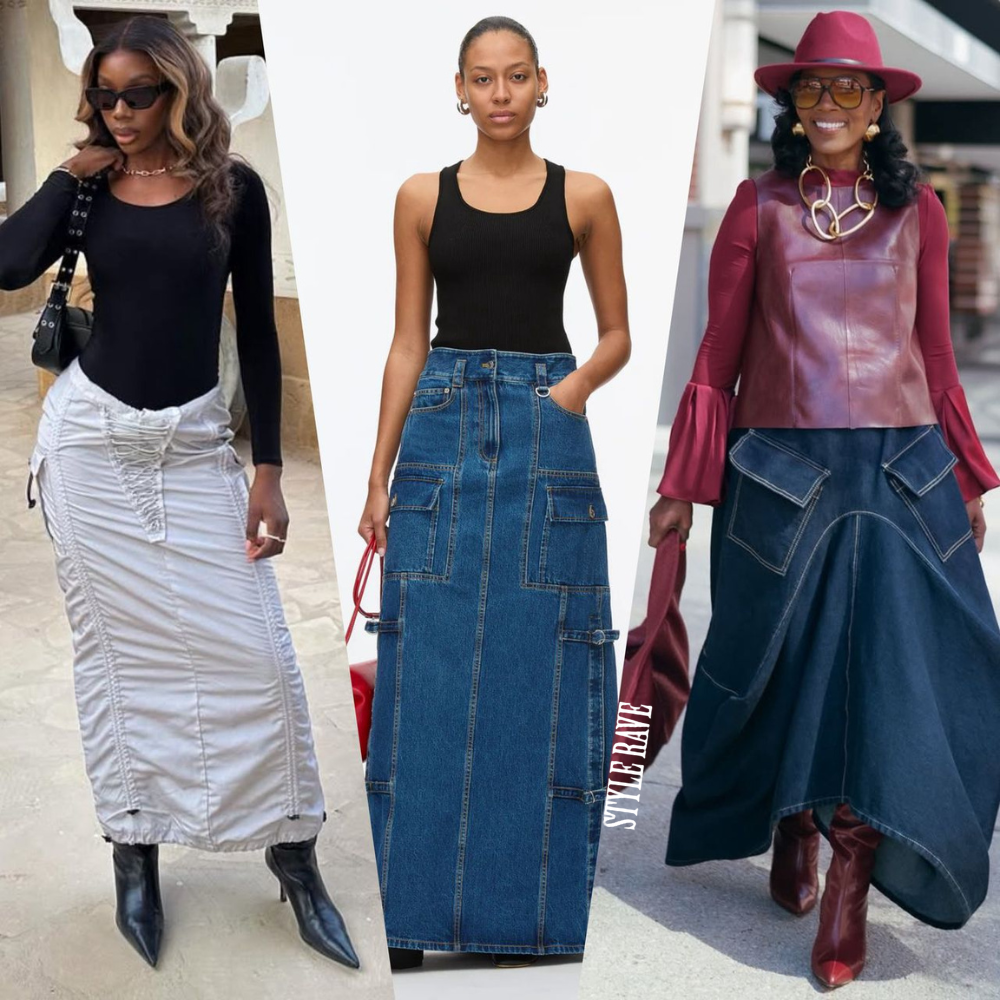 Cara gaya skirt kargo seperti gadis fesyen yang benar